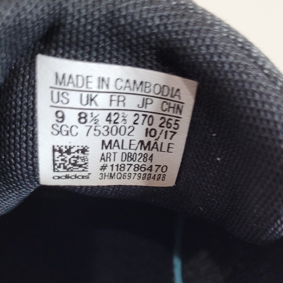 Adidas Men's Daily 2.0 Low Profile Denim Canvis Lace-Up Sneaker - Size 9 - Picture 12 of 14